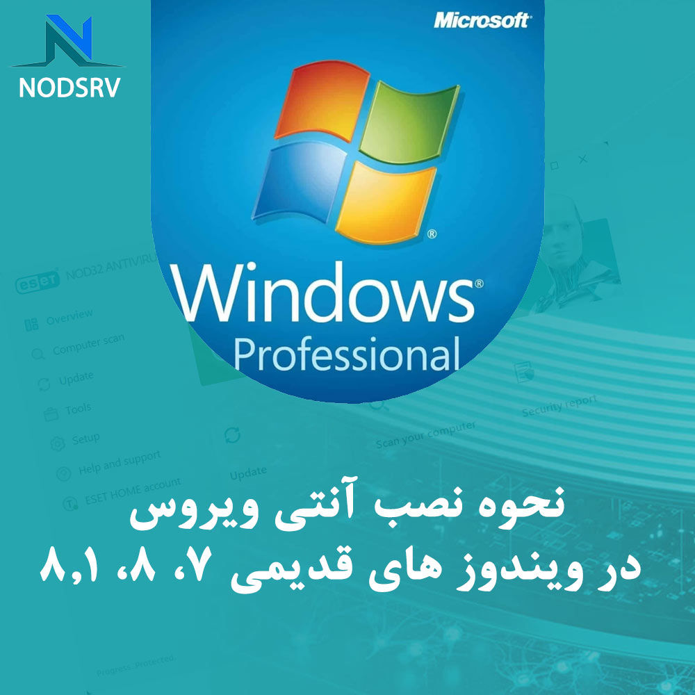 نحوه نصب آنتی ویروس eset نود 32 در ویندوز های قدیمی 7، 8، 8.1