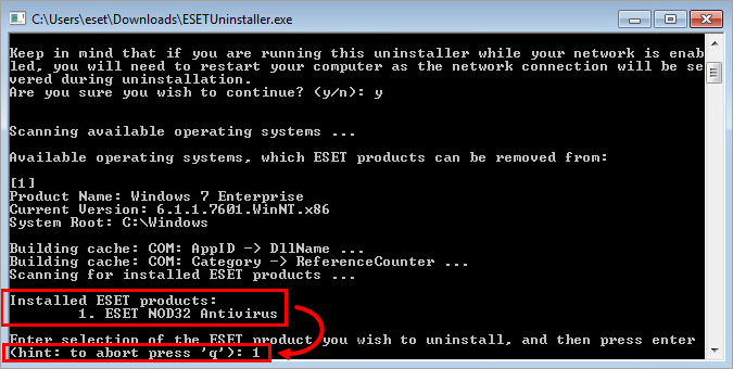 آموزش حذف آنتی ویروس نود 32 با ابزار ESET Uninstaller