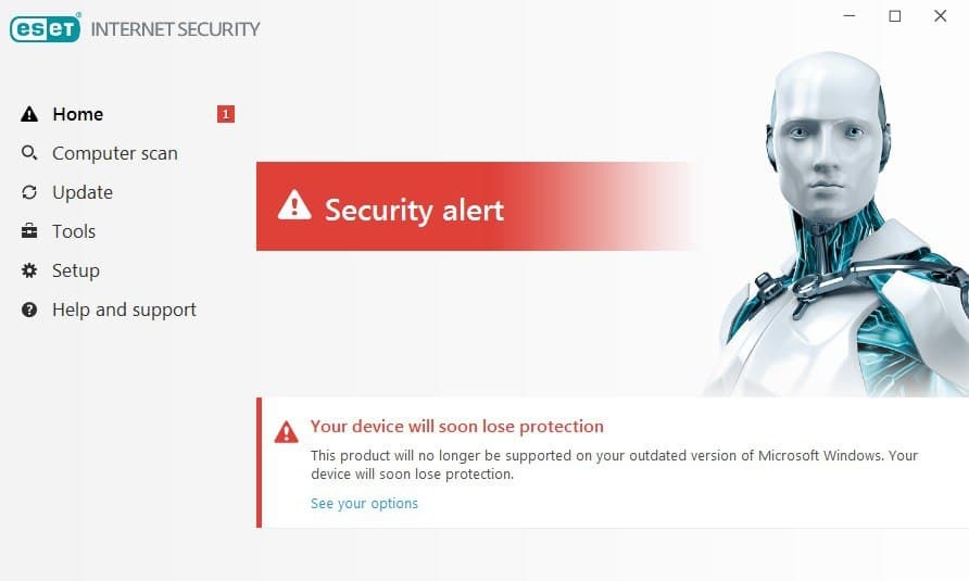 رفع مشکل قرمز شدن نود 32 (هشدار Security Alert)
